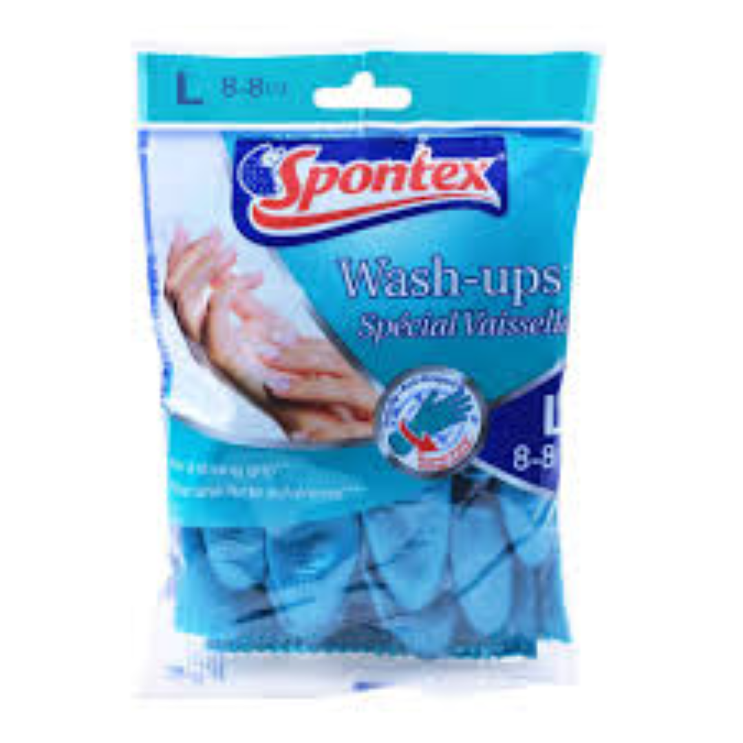 SPONTEX WASH UP GLOVES LARGE